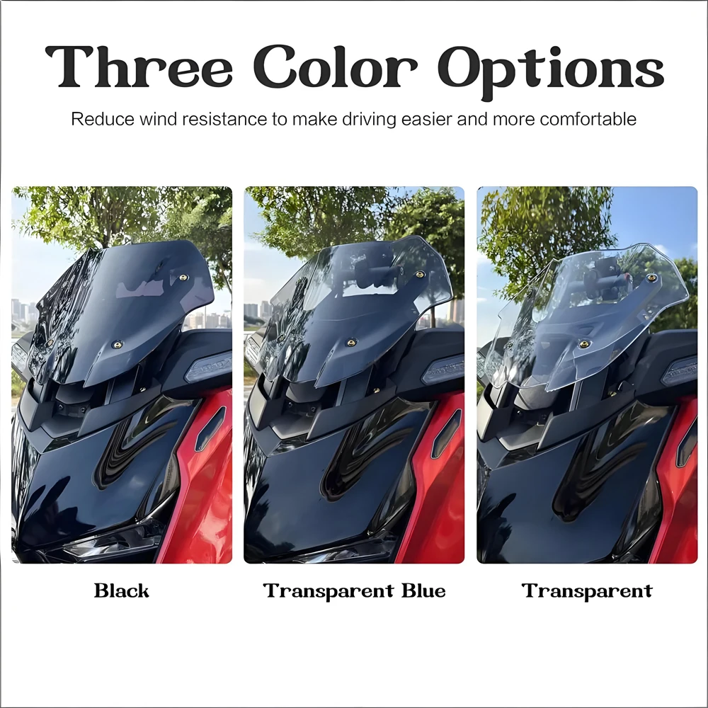 Windshield Windscreen Motorcycle Wind Shield Deflectore Fairing Fly Screen For YAMAHA X-MAX300 XMAX300 XMAX 300 Tech MAX 2025