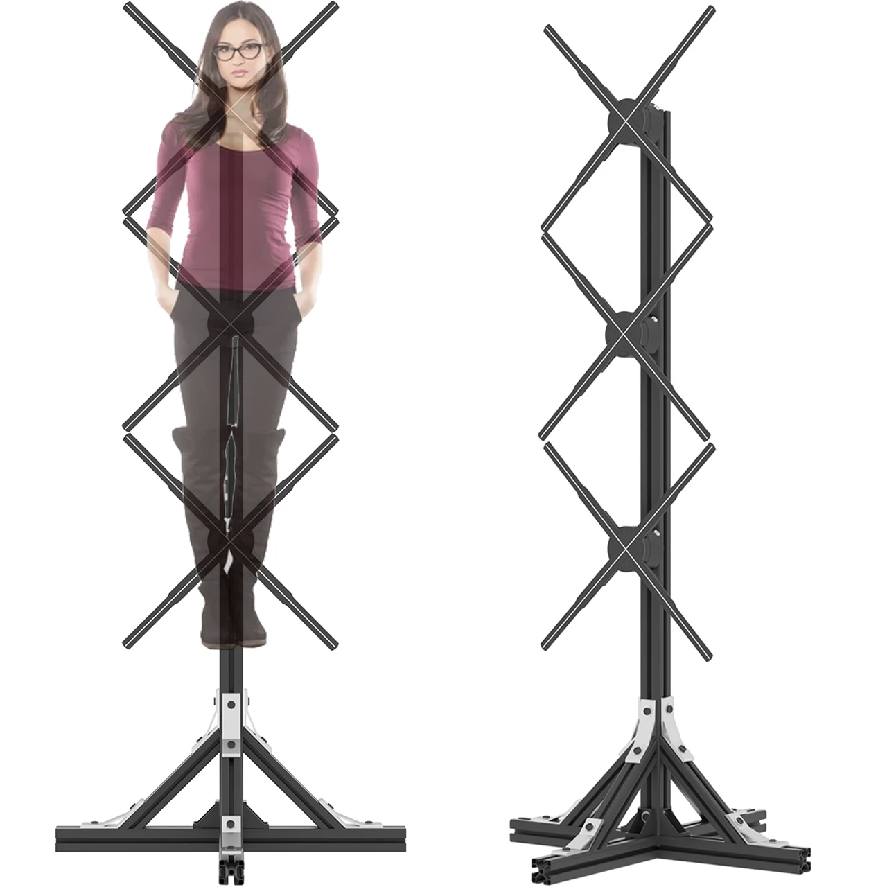 

62cm 3D Holographic Fan Advertising Machine Sign Support Splicing Hologram Projector