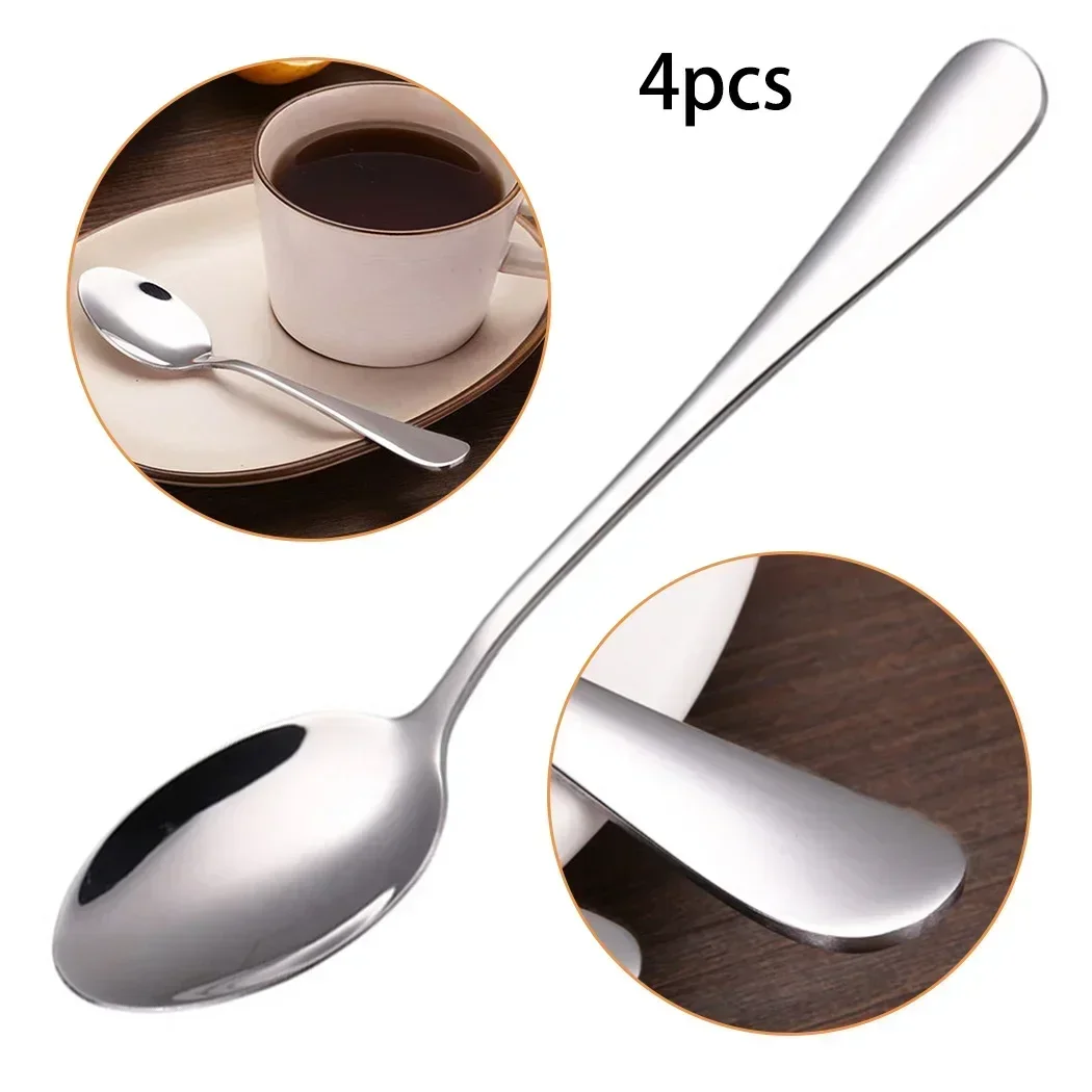 Stainless Steel Teaspoon Set Kitchen Dessert Coffee Tea Spoon Espresso Spoon Kitchen Tableware Cooking Utensils