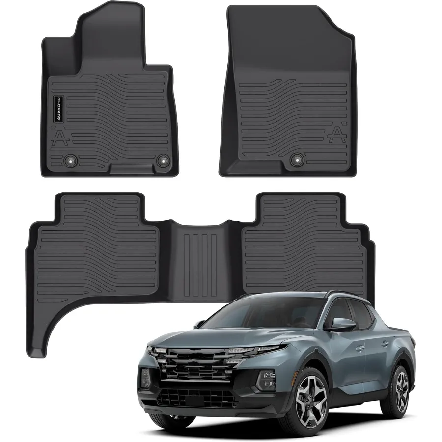 

Всепогодный напольный коврик подходит для Santa Cruz 20222025 2026, резиновые вкладыши из ТПЭ для защиты салона автомобиля, всесезонный напольный коврик