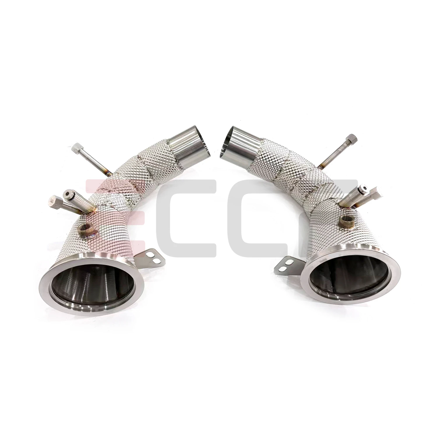 Sporty tapered design Downpipe With Heat Shield For Porsche 992 Aggressive Exhaust Sound Plug and Play Upgrade Performance