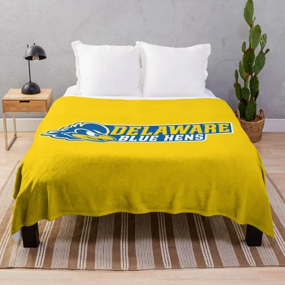 

Delaware Fightin' Blue Hens Throw Blanket Retros Cute Plaid Multi-Purpose Blankets