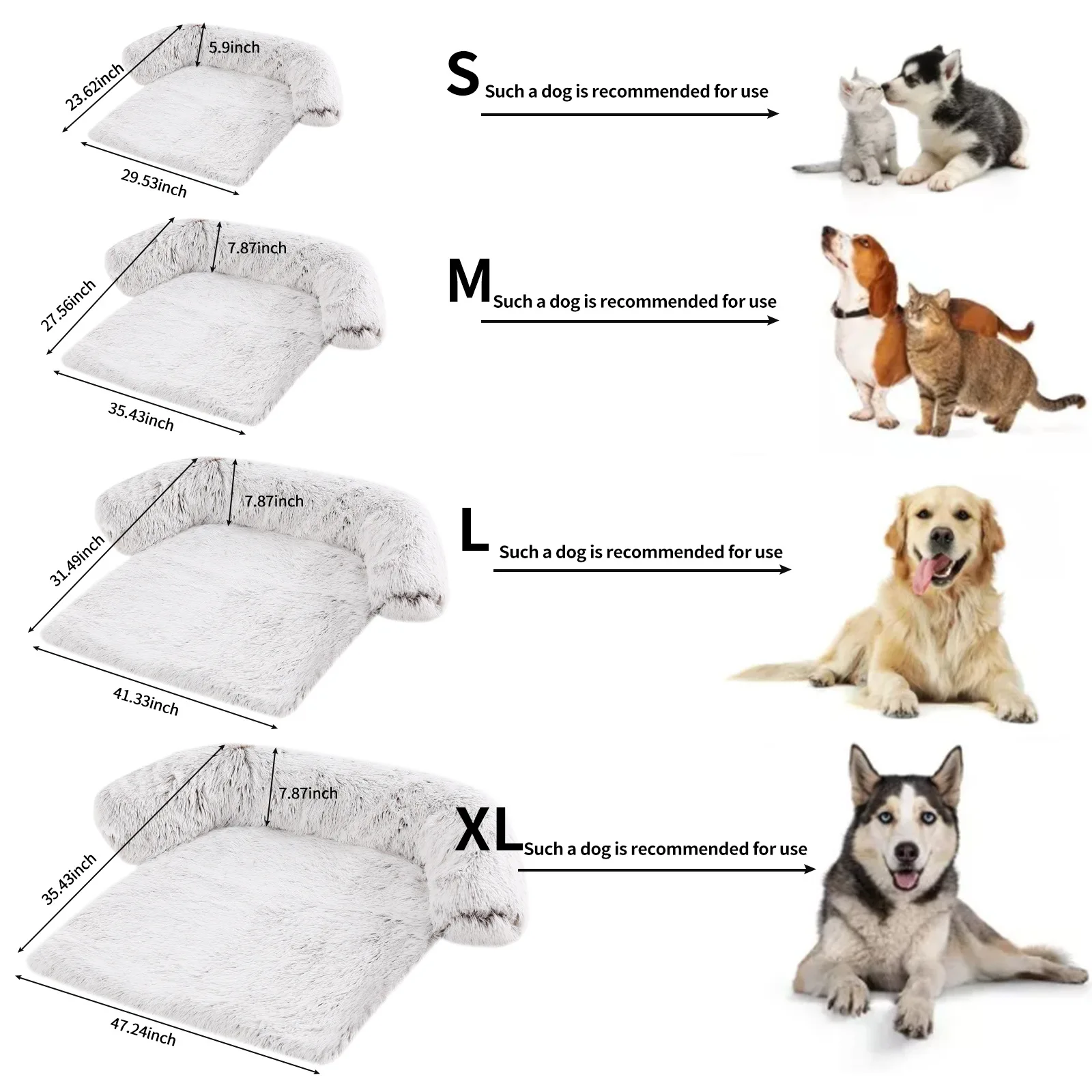 ZK20 بطانية حيوانات أليفة قطيفة مرونة عالية PP القطن سرير للحيوانات الأليفة وسادة القلق الإغاثة بساط نوم للكلاب القطط #4