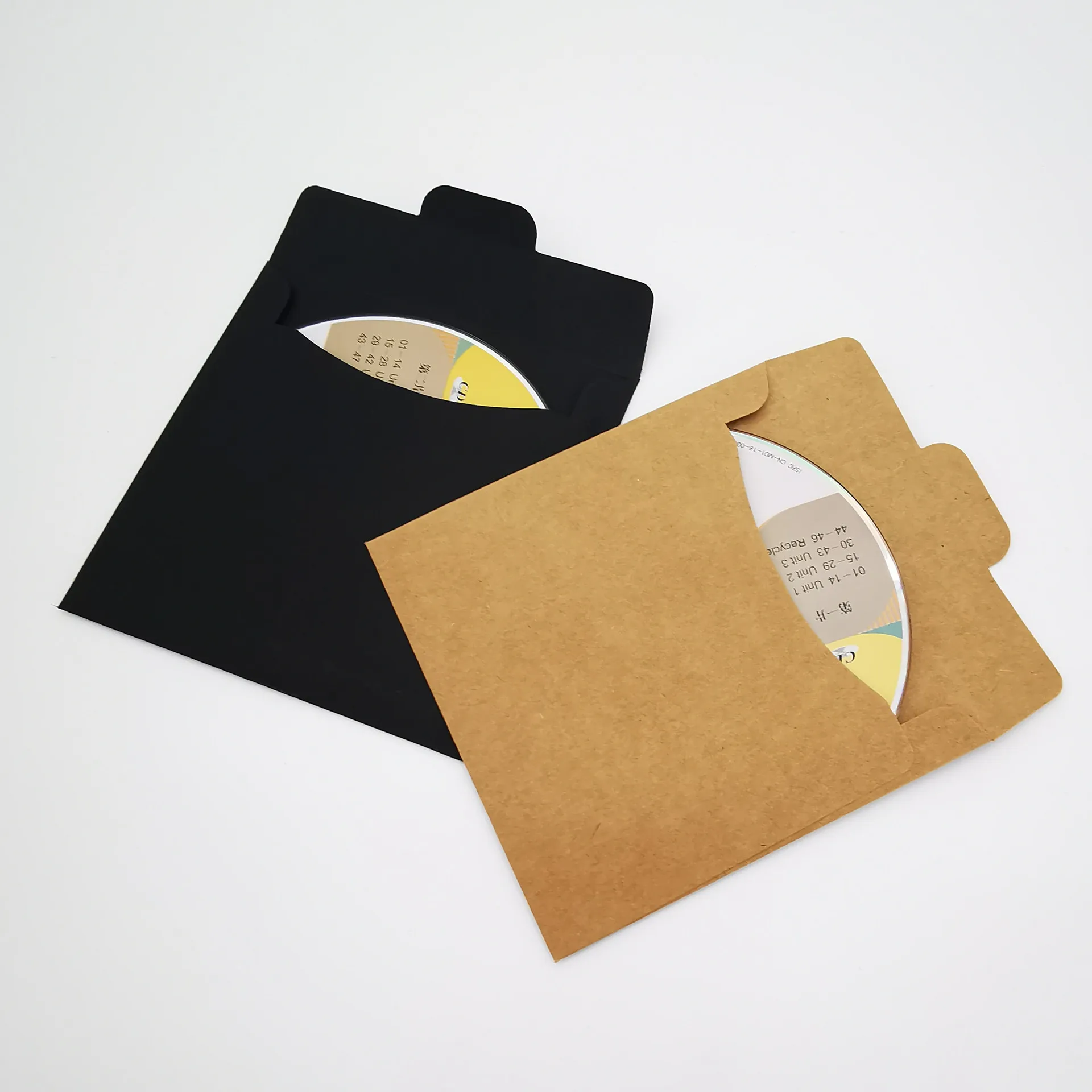 50pcs Small Cd Envelopes 12.3x12.3cm 120g for DIY Gift Packaging Cds Greeting Cards Business Cards Document Photo Storage Tiny