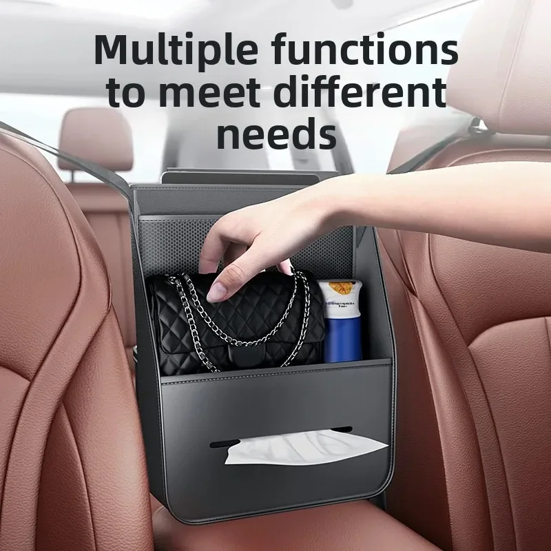 

car seat middle cup holder sundries tissue bag storage net bag armrest box sunglasses mobile phone storage bag