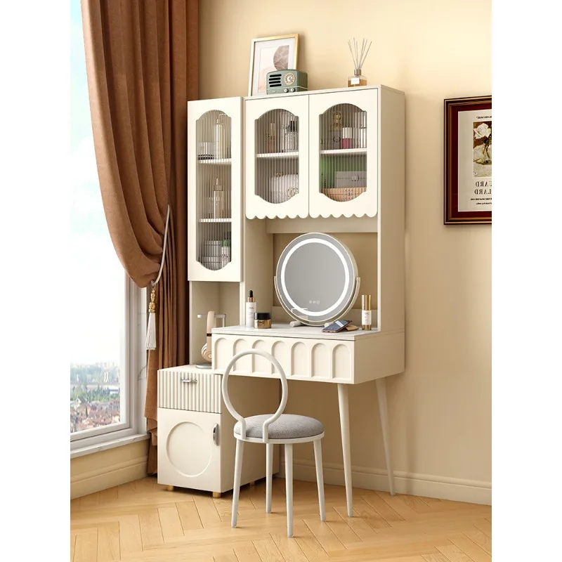 Kaishang Cream Breeze Light Luxury Dressing Table Storage Cabinet Integrated Bedroom Modern Simple Makeup Table