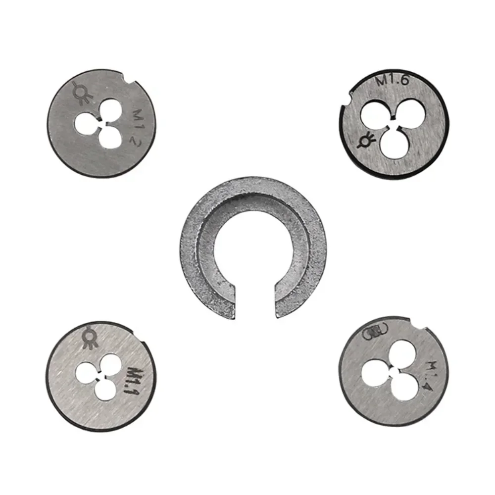 10Pcs Mini Tap Wrench Set Metric M1.1-M1.6 Micro Hand Thread Tapping Die Twister Assembly High-speed Steel 6542