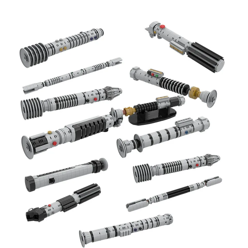 

Серия MOC Space War Lightsaber: классическая модель военной техники из фильма, конструктор, игрушка-подарок, универсальный держатель.