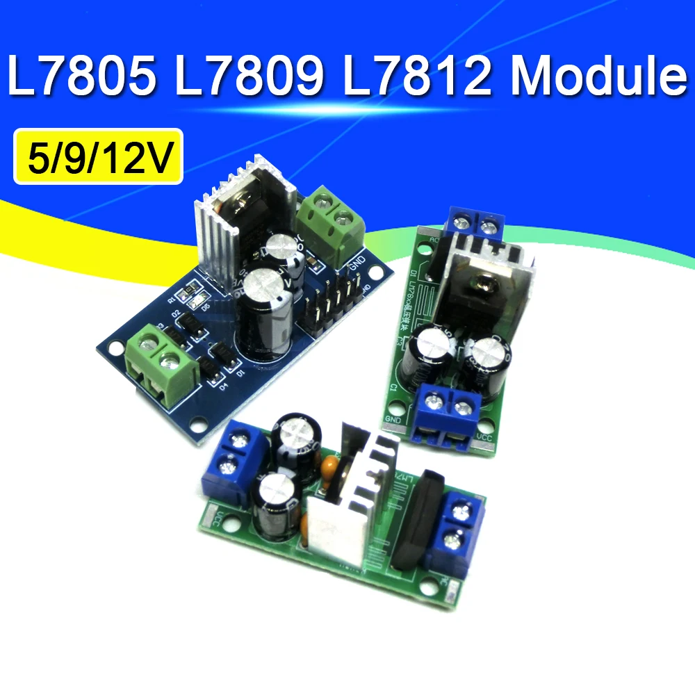 1/5/10szt LM7805 LM7806 LM7809 LM7812 DC/AC Trójzaciskowy regulator napięcia Moduł zasilacza 5V 6V 9V 12V Wyjście Max 1.2A