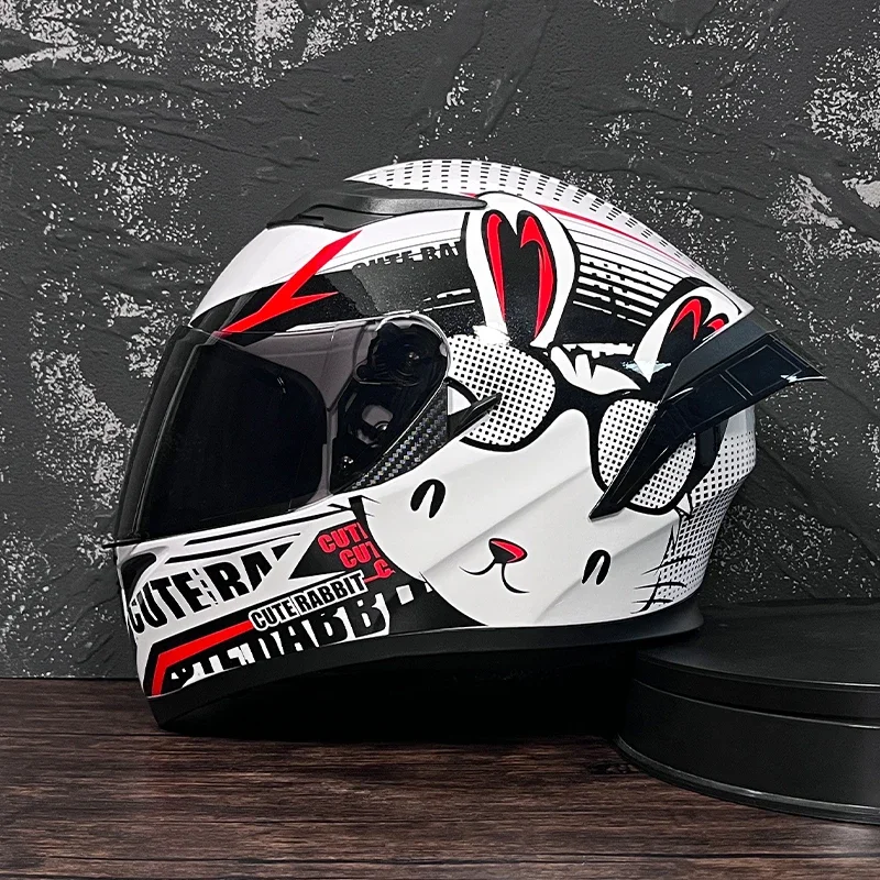 JIEKAI 316 Motorcycle Helmet Men Full Face Casco Moto Double Visor
