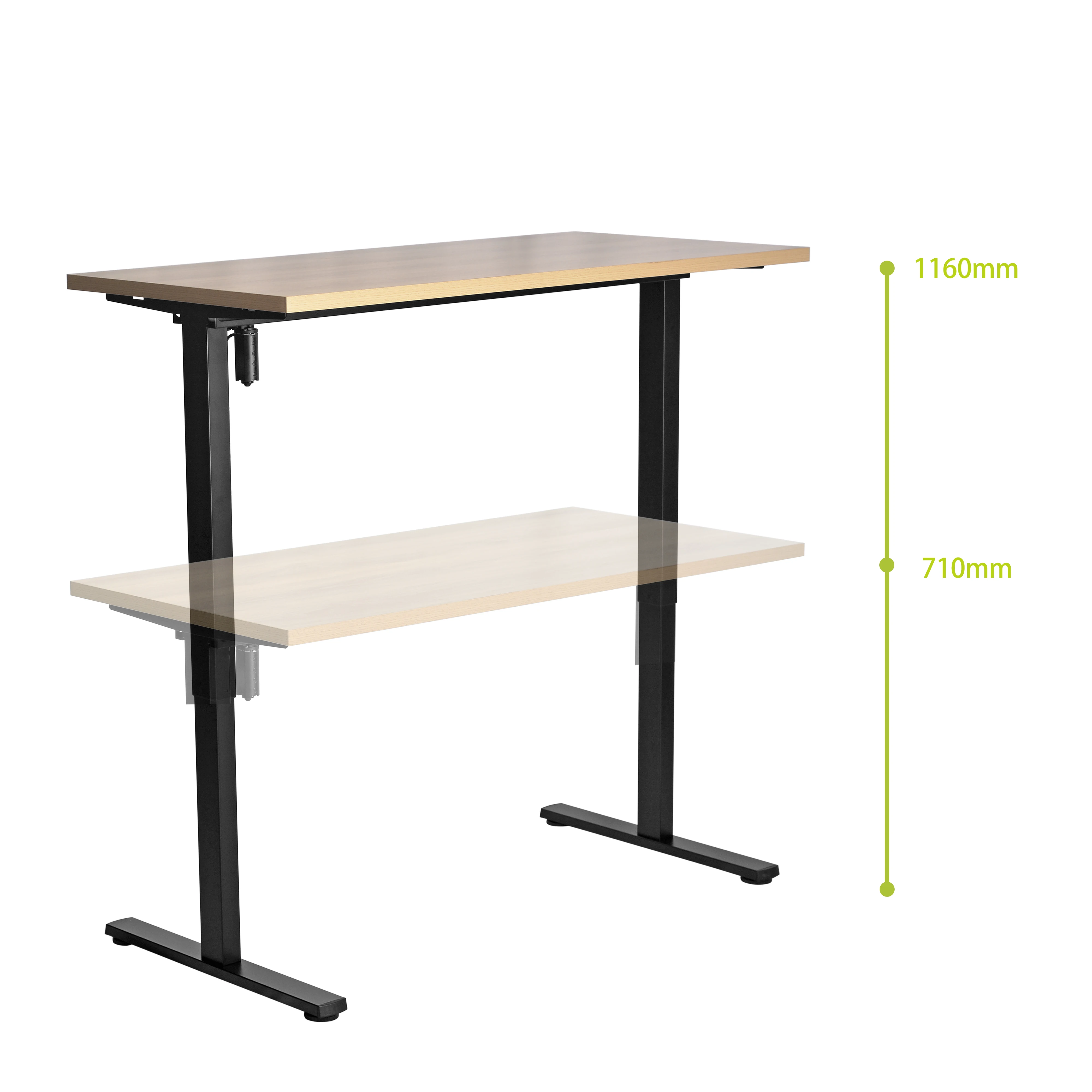 Modern Design Smart Electric Lift Table With Adjustable Height 720-1170mm Wood Material-Healthy Office Work Choice