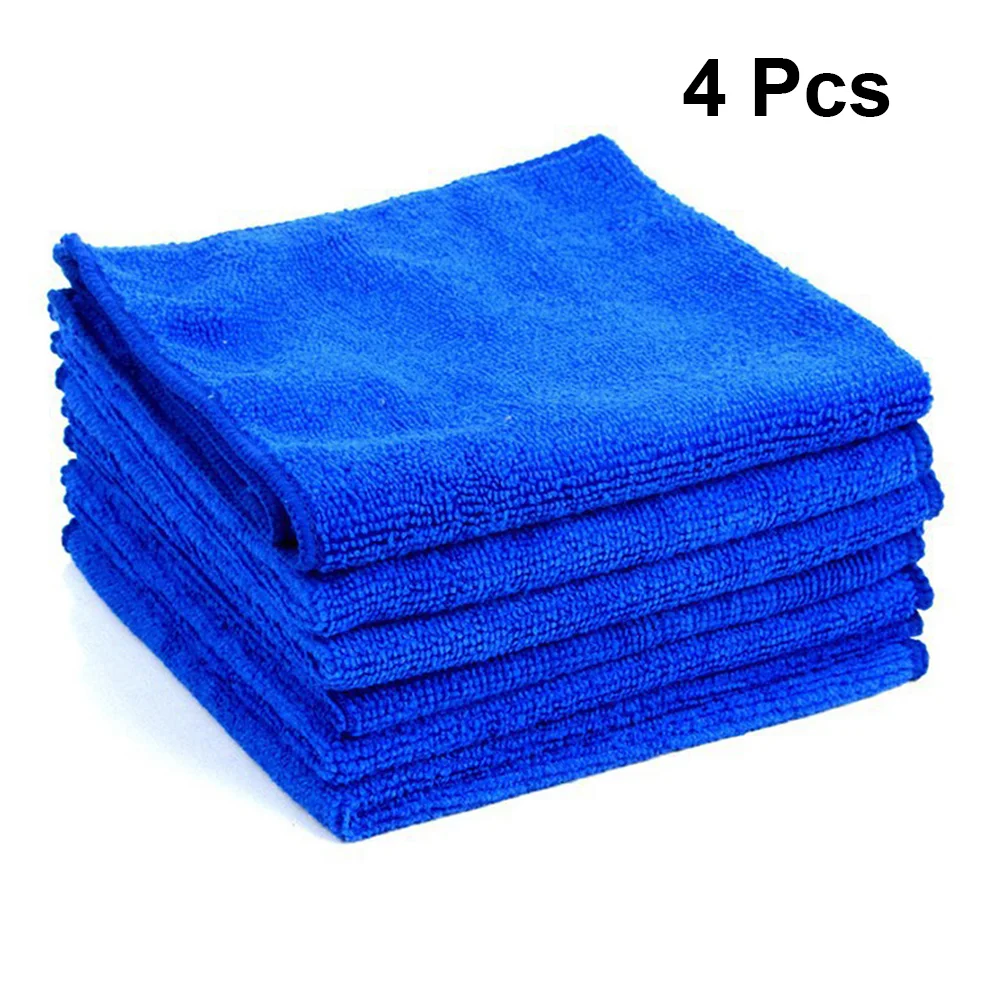 

4 Pcs Cleaning Cloth Detergent Microfiber Towels Car Seat Cleaner Cloths Drying