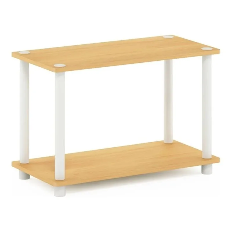 

11250 Turn-N-Tube 2-Tier No-Tools Shelf End Table Plant Stand