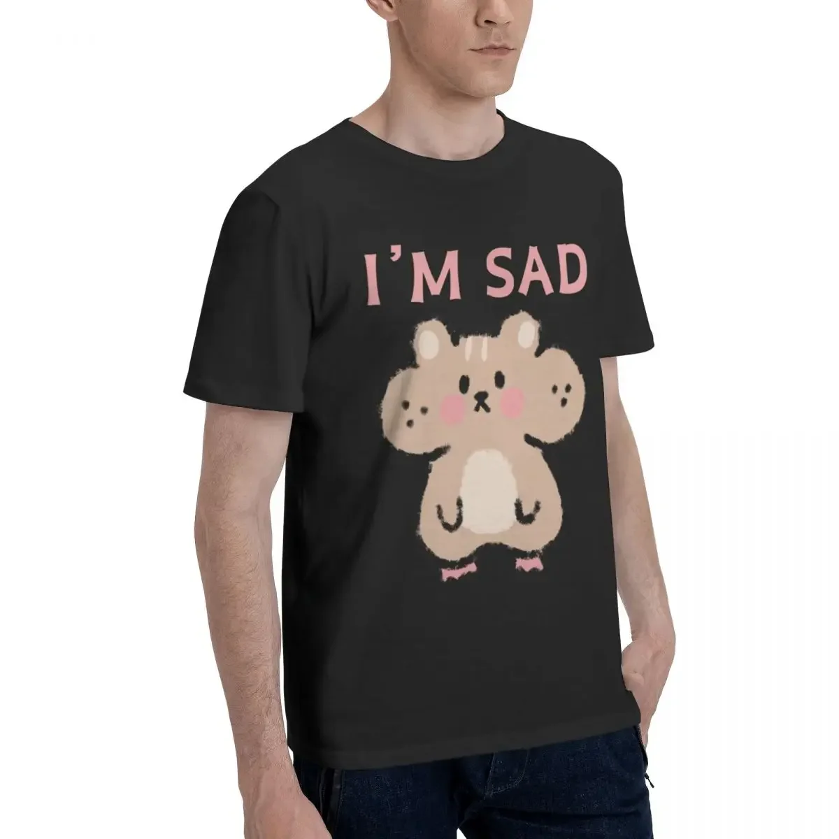 Sad Hamster Cute T Shirt Summer Men Women T-Shirt Unisex T-shirts for Men Women Summer Tees Cotton