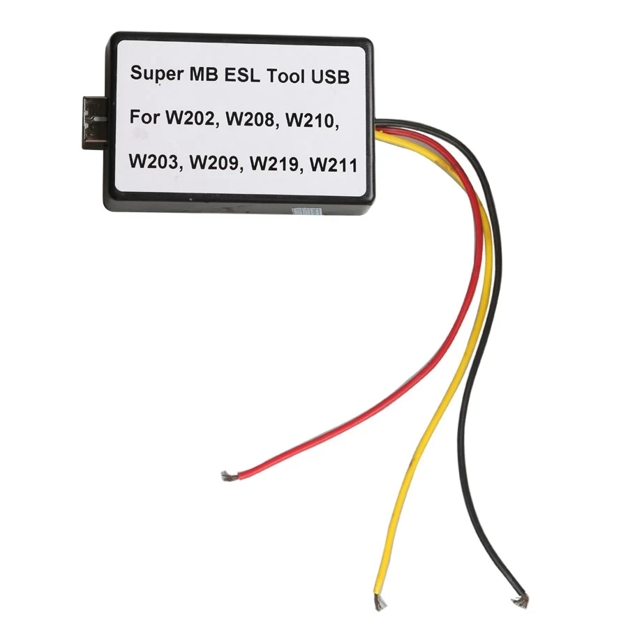 Super MB ESL USB Tool for W202 W208 W210 W203 W209 W219 W211 Read and Write ESL Programmer Necessary Device Works Via USB Cable