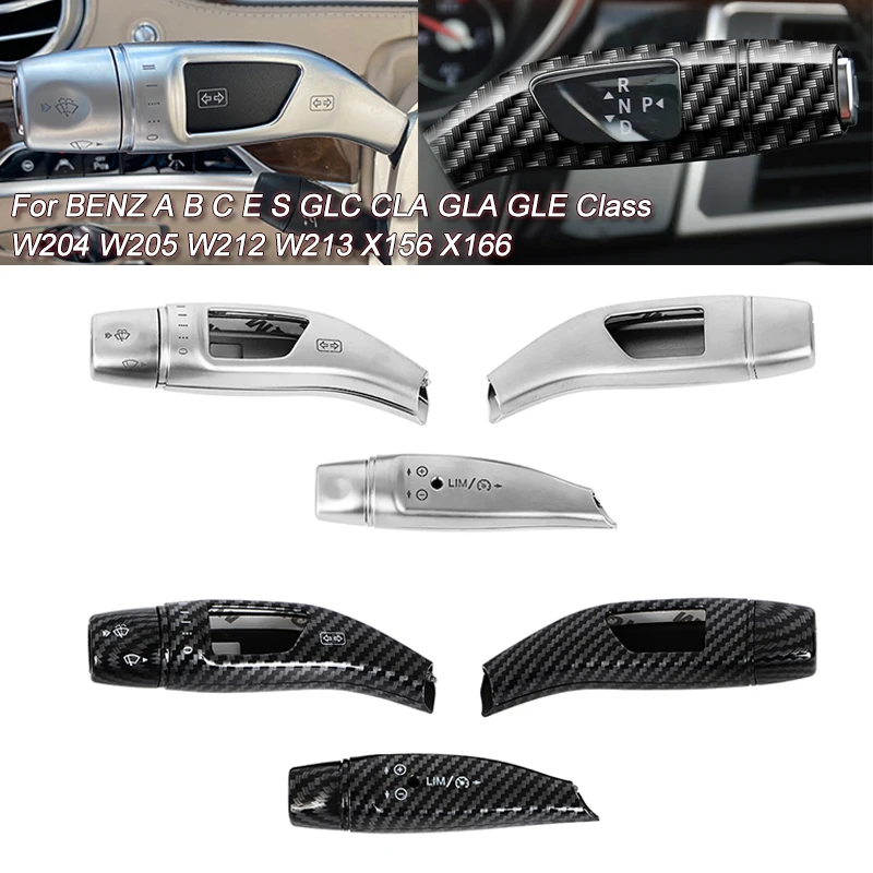 

For Mercedes Benz Car Wiper Shift Lever Cruise Trim Frame Cover A B C E S GLC CLA GLA GLE Class X156 X166 W204 W205 W212 W213