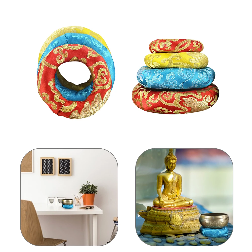 

Buddha Sound Bowl Cushion Singing Cushions Pads Mat Ritual Instruments
