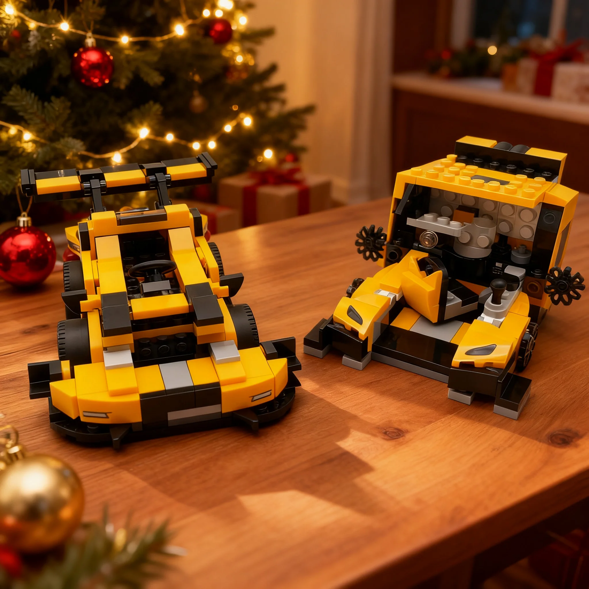343pcs MOC city Champions Tooned 911 GT3 RS and Racing Sim Booth Model Christmas Gift DIY Home Decor Art Craft