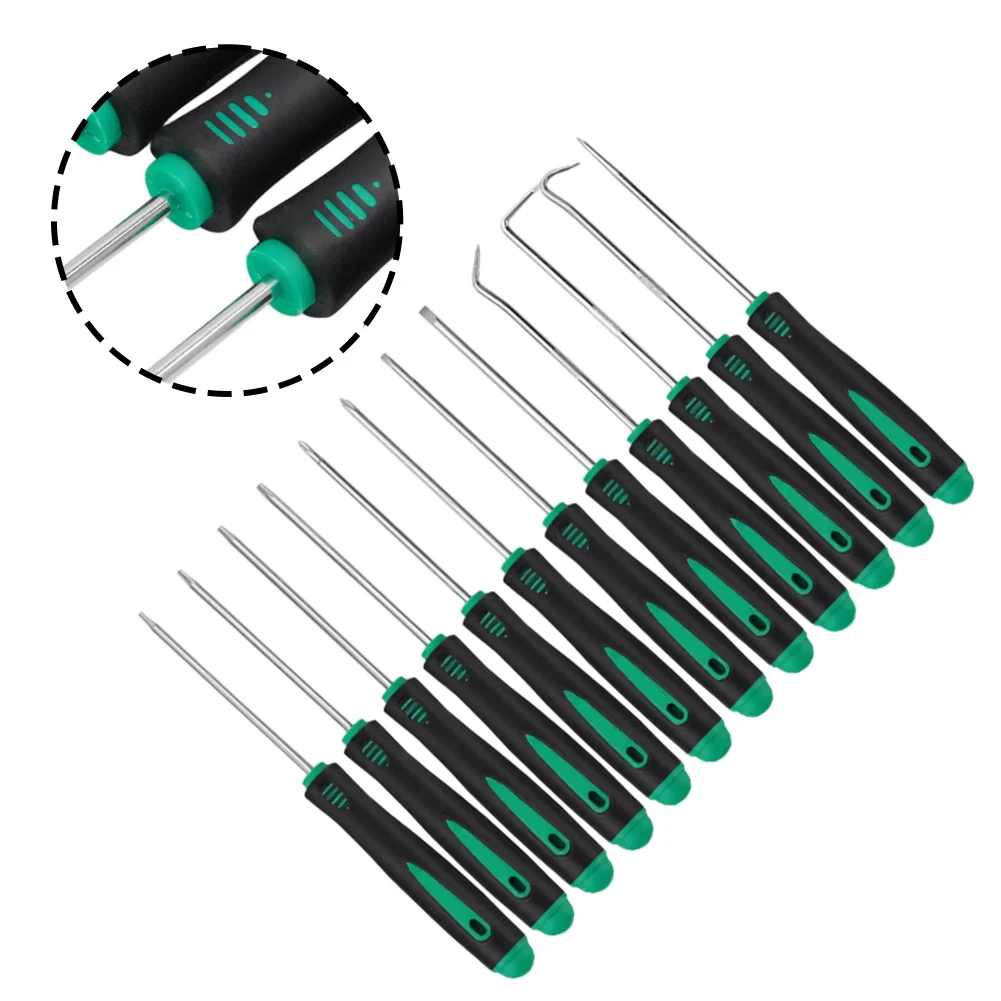 

Набор из 12 инструментов для снятия уплотнений и прокладок: крючки и отвертки для автомобильных масляных уплотнений, O-образных колец и прокладок