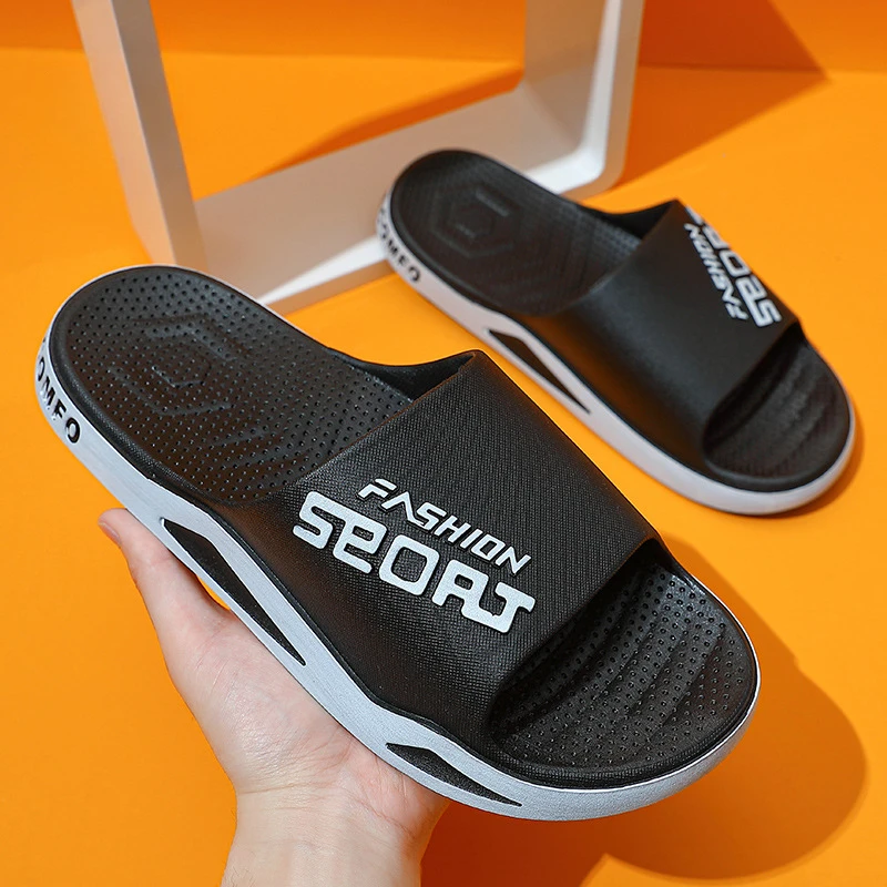 Slippers for Men Worn Externally Summer Trendy Flip Flops Bathroom Non-skid Indoor and Home Sandals for Men Women Couple Shoes