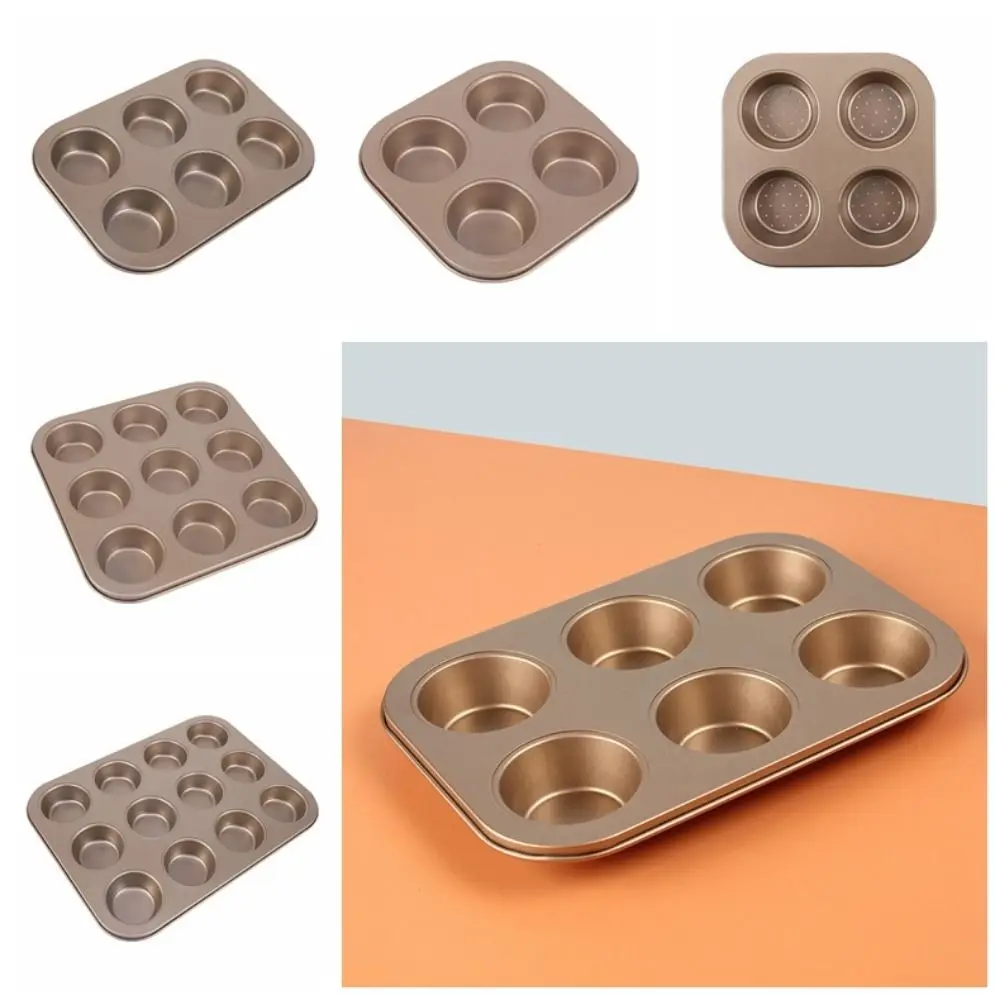 

4/6/9/12 Cavity Small Muffin Pan Carbon Steel DIY Muffin Dessert Tray Non-stick Rectangular Cupcake Baking Mould Bakeware