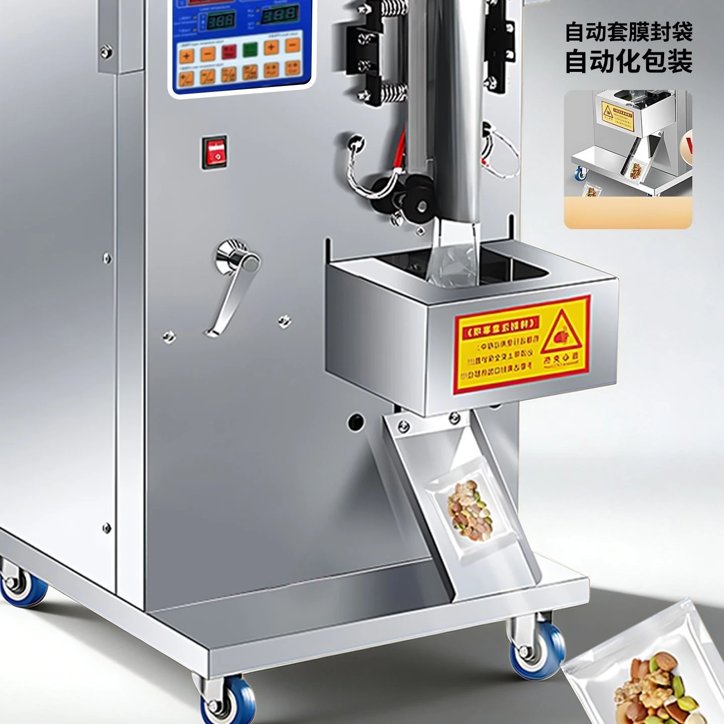 Automatic granular  building block rice, red dates, beans, flower tea bags, five screw packaging machine
