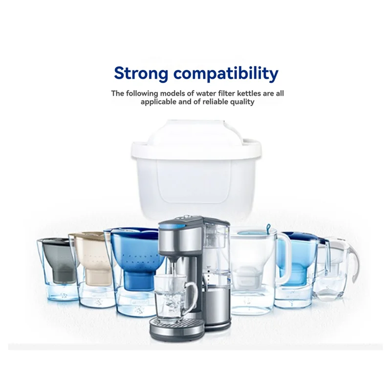 BAAO-6 Pcs Universal Kettle Filter Cartridges For All Brita Maxtra+ Jugs, Compatible Water Filter Cartridges
