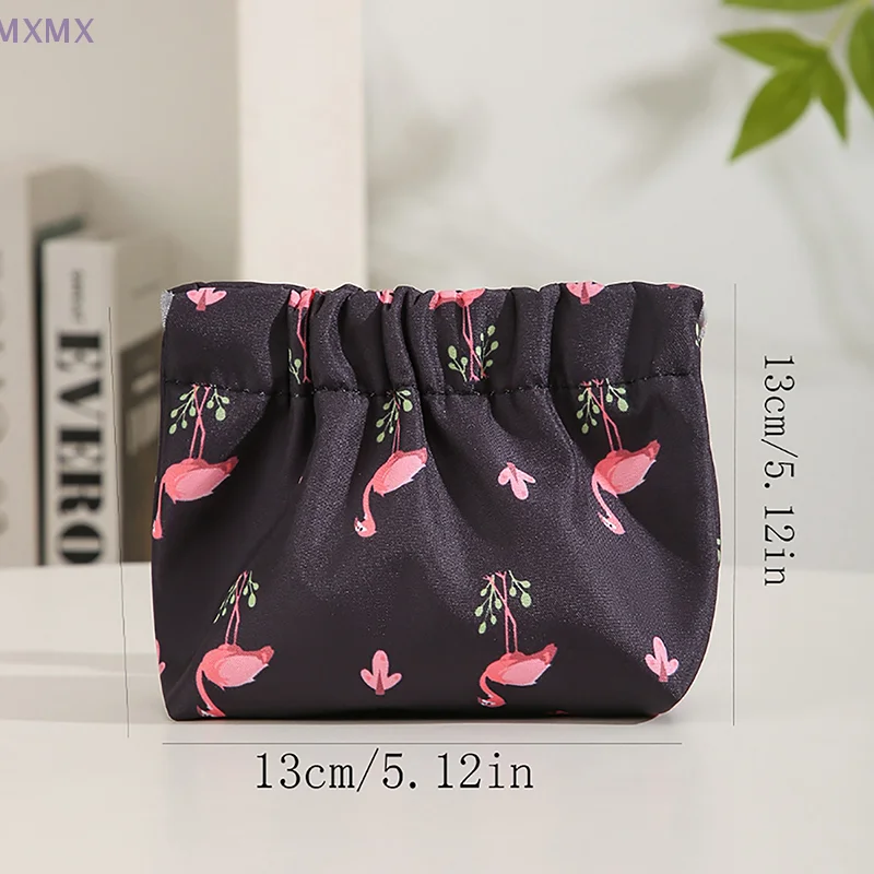 PU Simple Mini Lipstick Makeup Storage Bag Woman Key Jewelry Digital Organizer Portable Pouch Ladies Small Cosmetic Bags