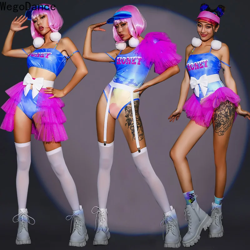 

Акция, корейский танцевальный костюм для женщин, наряд для группового выступления для девочек, комплект одежды для джазовых тренировок