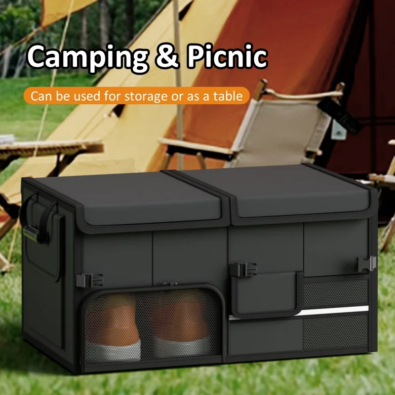 

Складные портативные прямоугольные коробки-контейнеры из ткани Оксфорд для хранения на улице и в автомобиле, с возможностью индивидуальной настройки