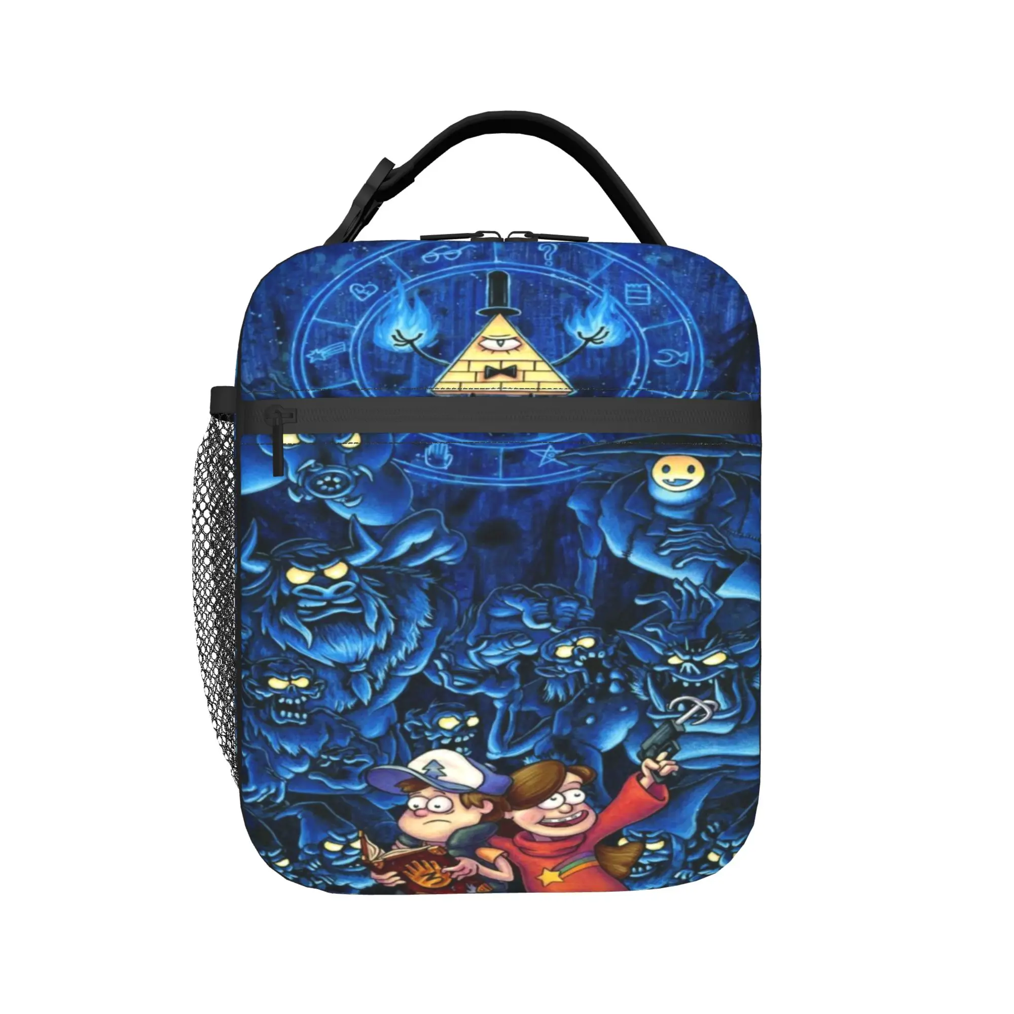 Gravitys Falls Insulated Lunch Bags for Men Women  Food Container Bags Portable Cooler Thermal Lunch Box For Travel