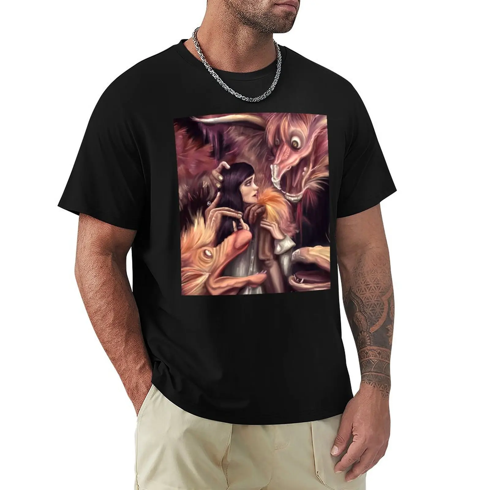 

labyrinth movie art T-Shirt Plus Size Short Sleeve T-Shirt