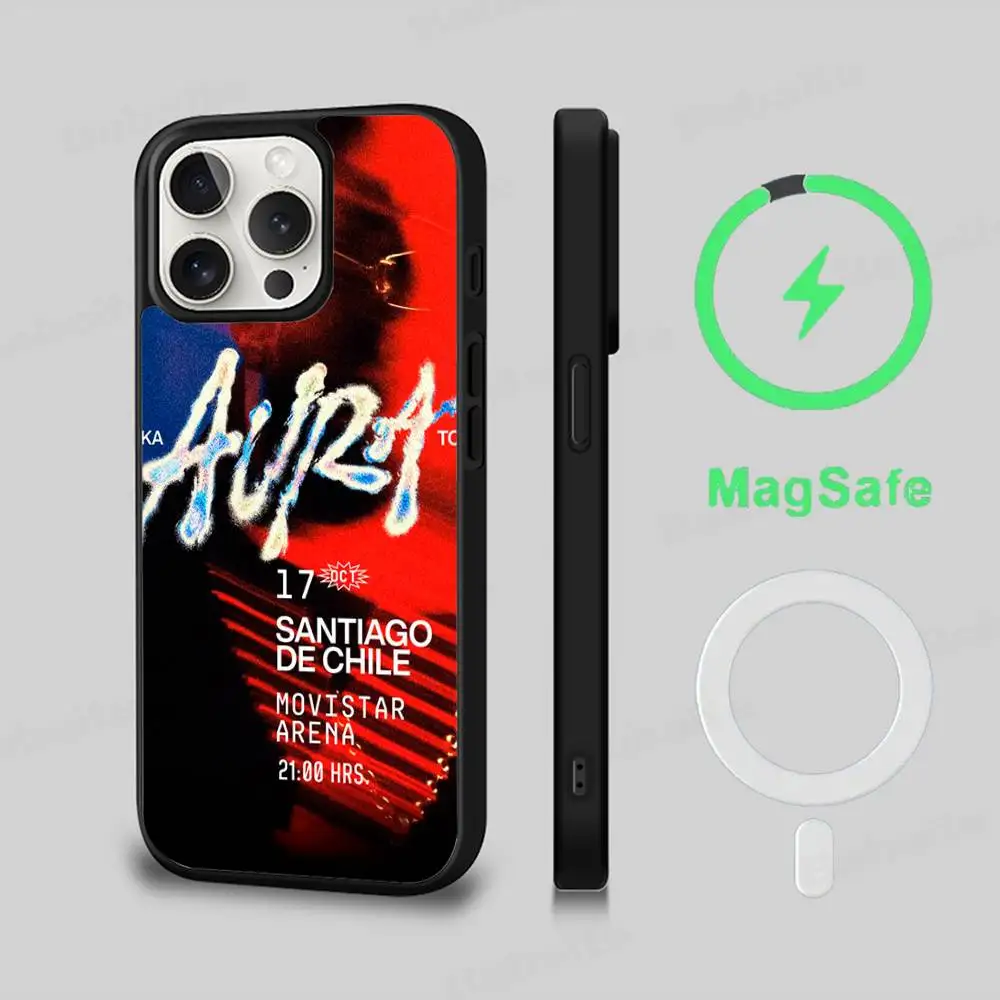 مغني الراب ماكا هالة 2025 جولة جراب هاتف حافظة مغناطيسية آيفون 17 16 14 13 12 15 برو ماكس زائد ل Magsafe غطاء الشحن اللاسلكي #4