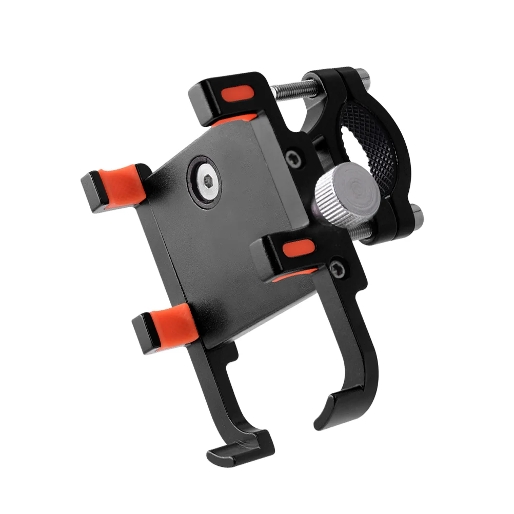 Bike Phone Mount Mobile Bracket Motorcycle Holder Aluminum Alloy Navigation Support Six-claw Stand Cell