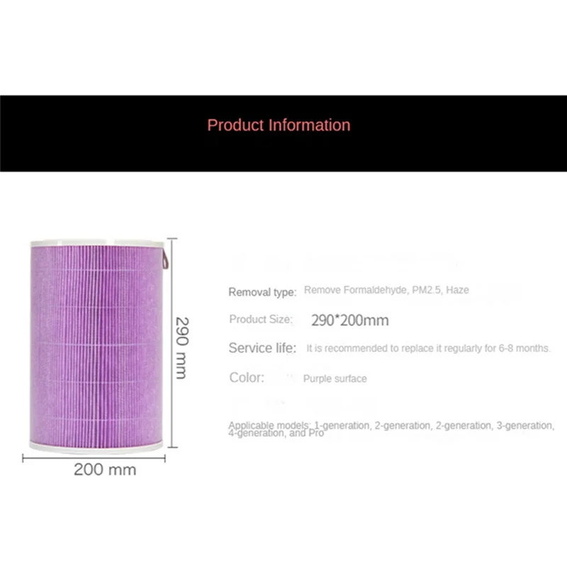 

ГОРЯЧИЙ-Для Xiaomi Mi Фильтр для очистителя воздуха Xiaomi Mijia 2 2C 2H 2S 3 3C 3H Pro Воздушный фильтр Углеродный HEPA Замена-AUSD