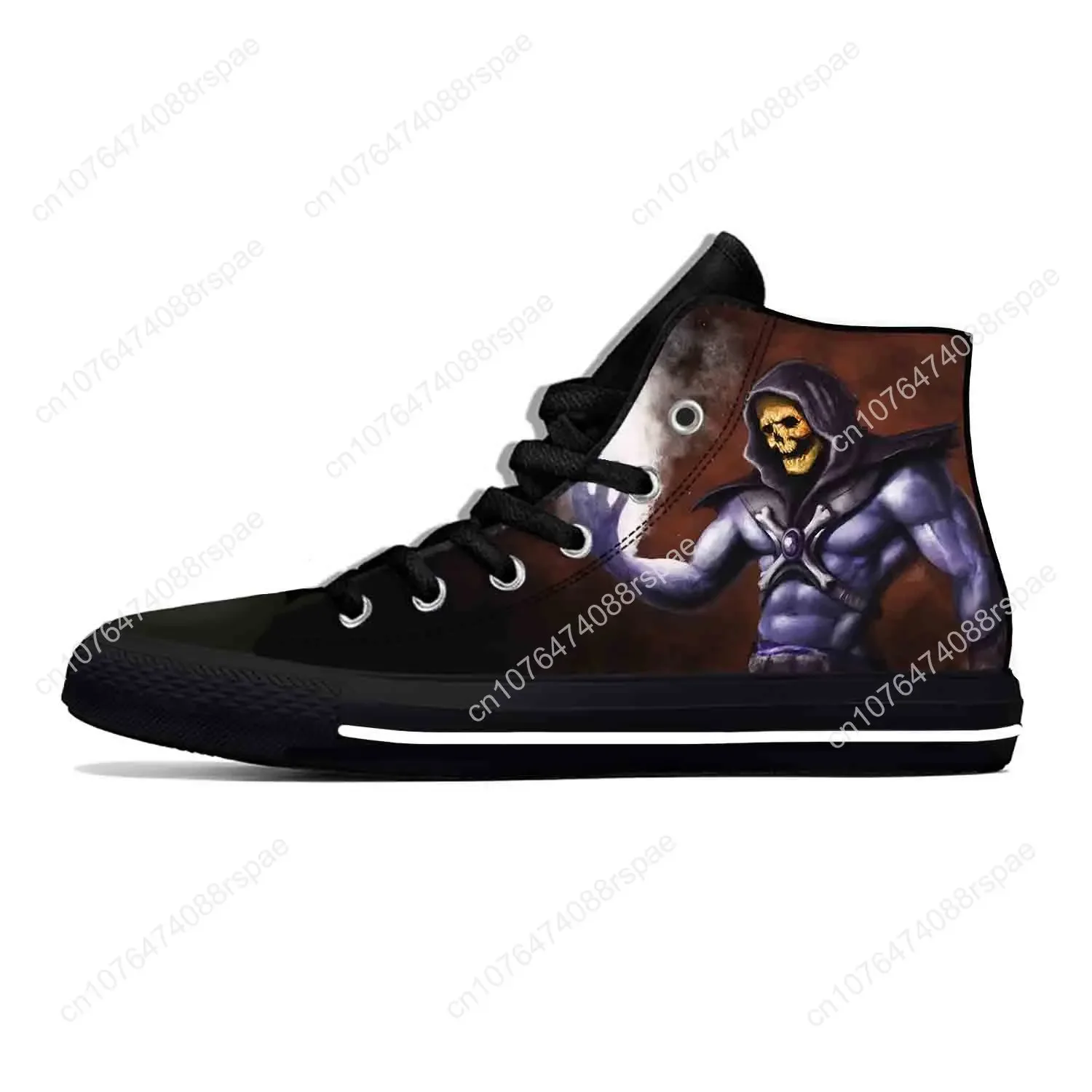 Meesters Van Het Universum Cartoon Skeletor He-Man Casual Stoffen Schoenen Hoge Top Lichtgewicht Ademend 3d Print Heren Dames Sneakers