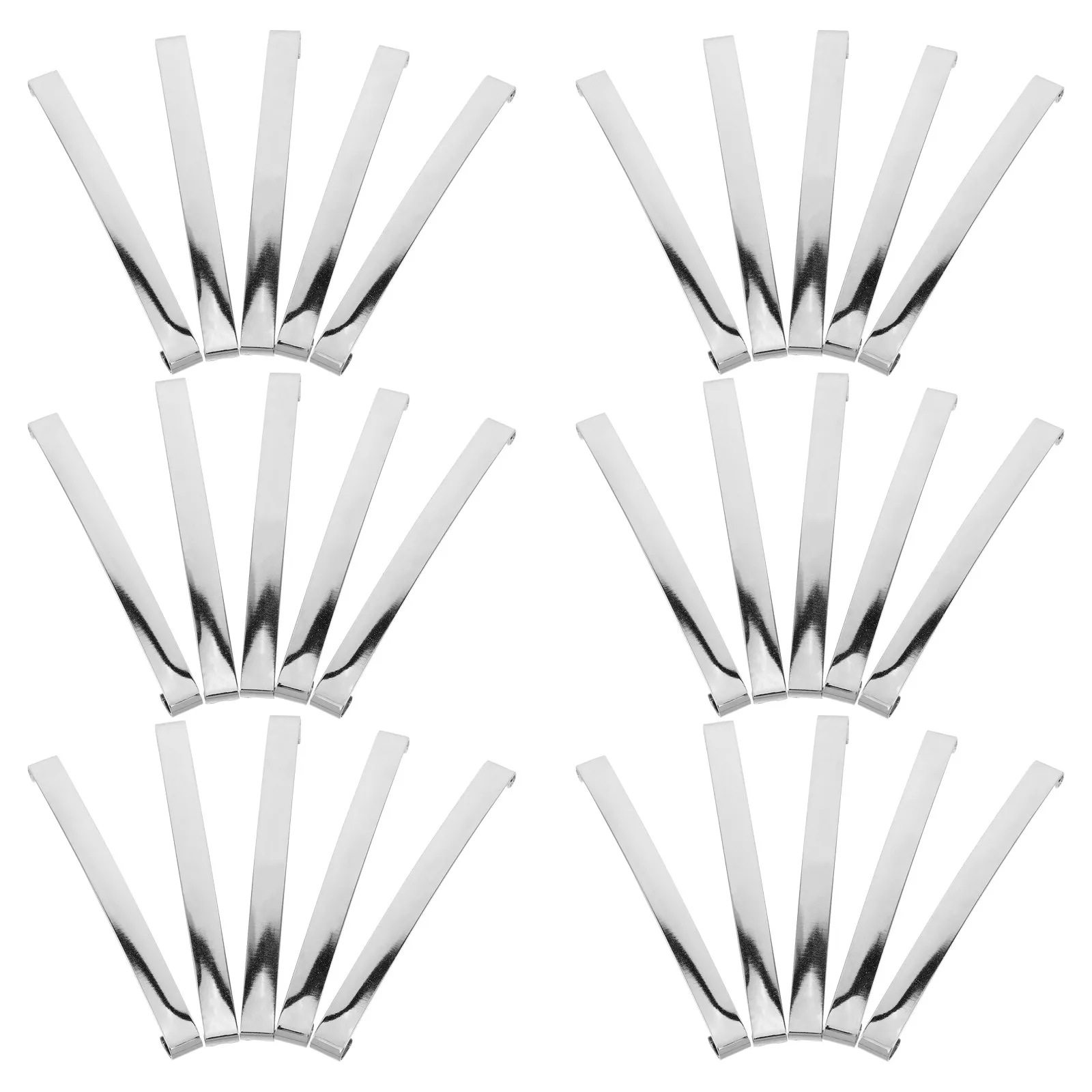 30Pcs French Barrette Clip Parts Metal Single Prong Hairpins for DIY Hair Clip Assembly Crafting Materials Hair Styling