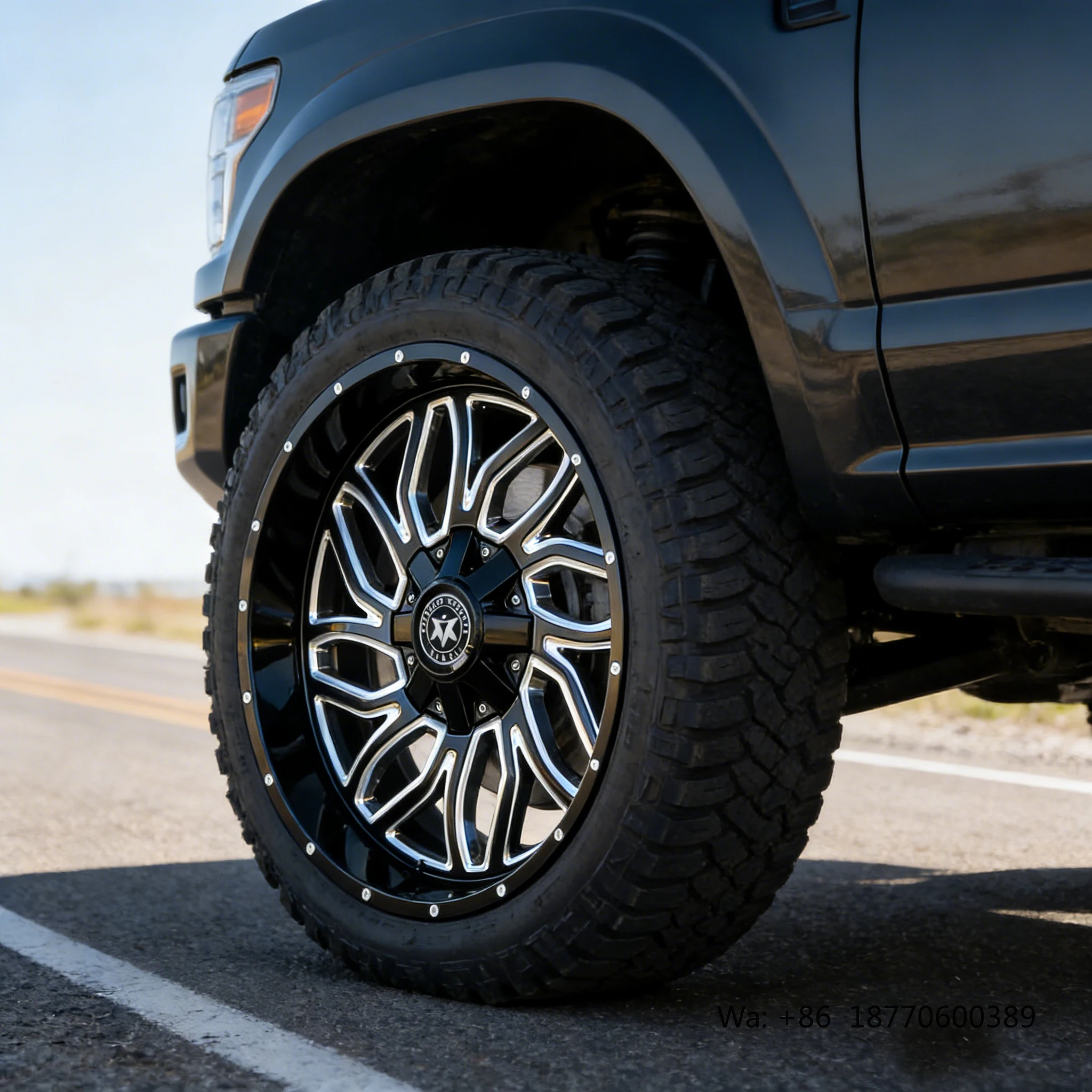 Viaol New Deep Dish Forged Aluminum Alloy Wheels 20-28 Inch Black Finish Customizable Color & Logo for Jeep for Cars