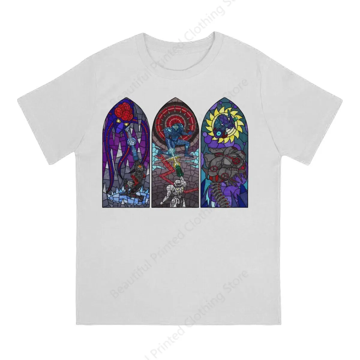 تي شيرت للرجال والنساء لعبة ساموس آران مترويد ، قطن ، تنفس ، قمة أساسية ، ملابس شارع #2