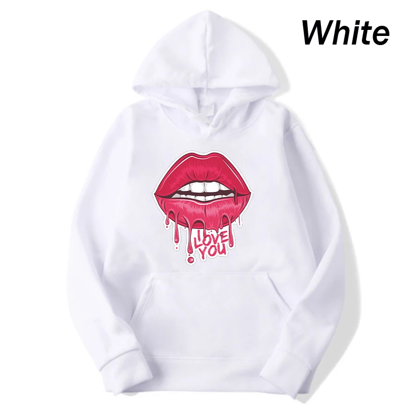 Autumn And Winter Ladies Hoodies Women's Print Hoodies Long Sleeve Hooded Sweatshirts Pullover