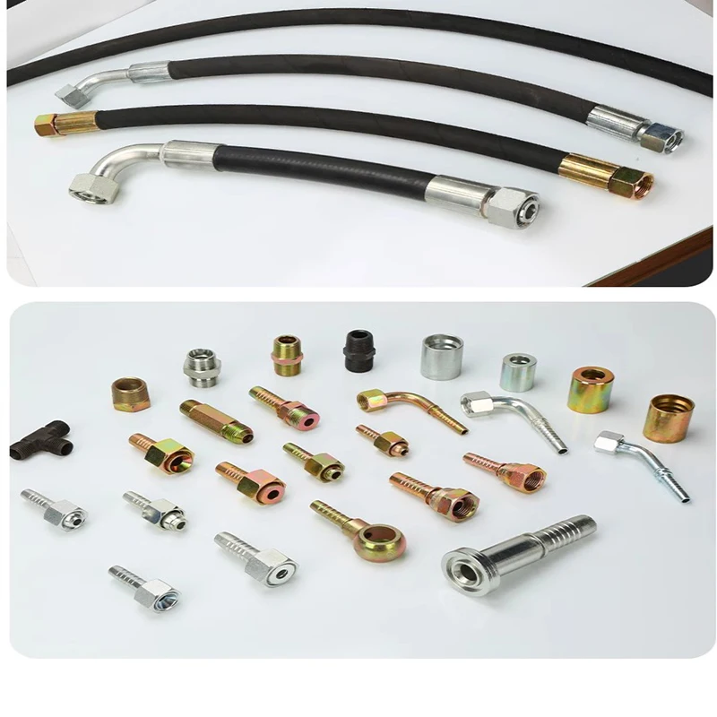 High Pressure Oil Pipe Hydraulic Oil Hose 1-4m