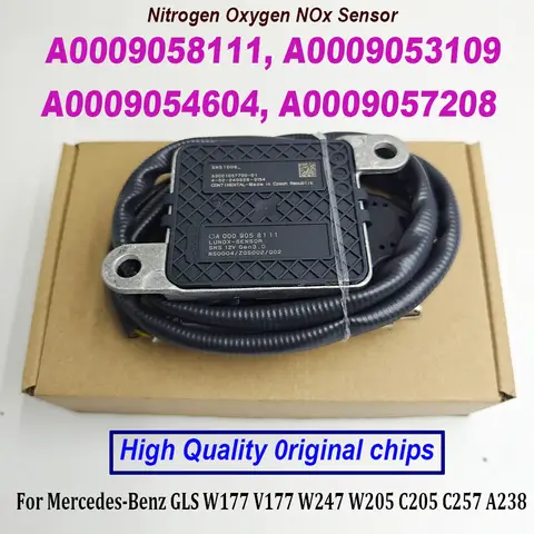 질소 산소 NOx 센서 하이 퀄리티 칩, 벤츠 C300 E200 E220 E300 CLS300 용, A000905811, A0009053109, A0009054604, A0009057208