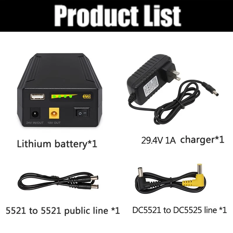 Power Bank 19V  24V Battery  Rechargeable lithium battery 18650 mah 44800,Auxiliary Large Capacity 18650 power bank 44800mah UPS