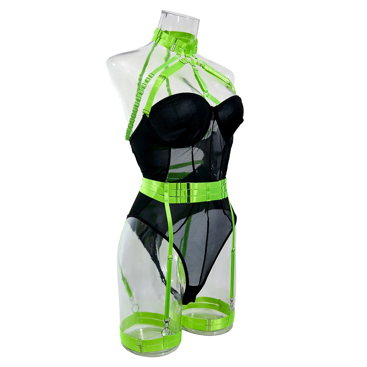 

Модные прозрачные сексуальные комбинезоны с лямкой на шее, женские корсетные сетчатые нижнее белье, бикини, французское эротическое порно, нижнее белье с открытой спиной, боди