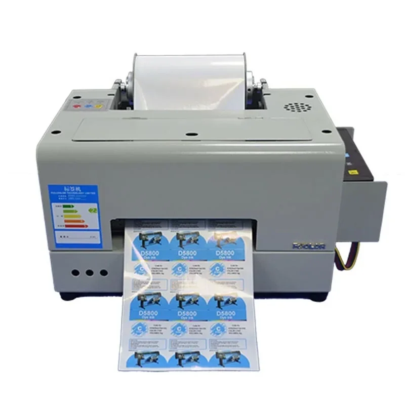 

6 Color Inkjet PVC Label Sticker Printer Machine A4 pigment ink