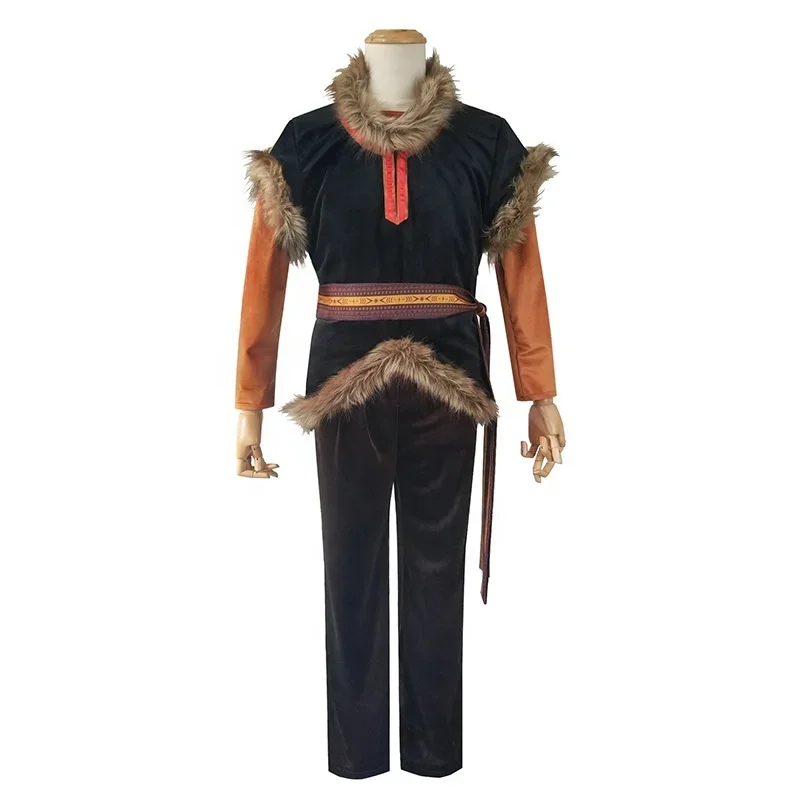 Hot Selling Anime Movie Costume Halloween Clothes Fro zen Kristoff Cosplay Costume for Men