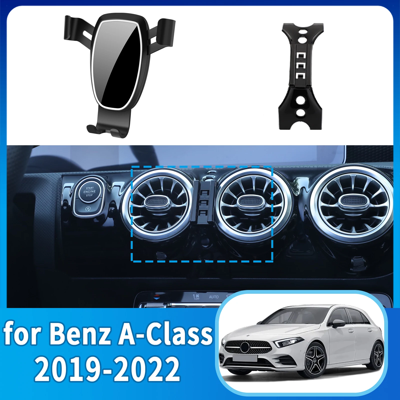 

fit for Mercedes-Benz A-Class 2019-2022 W177 Anti-Shake Screen Base Phone Holder Mount Stand ​​ Dedicated Car​​ accessoires