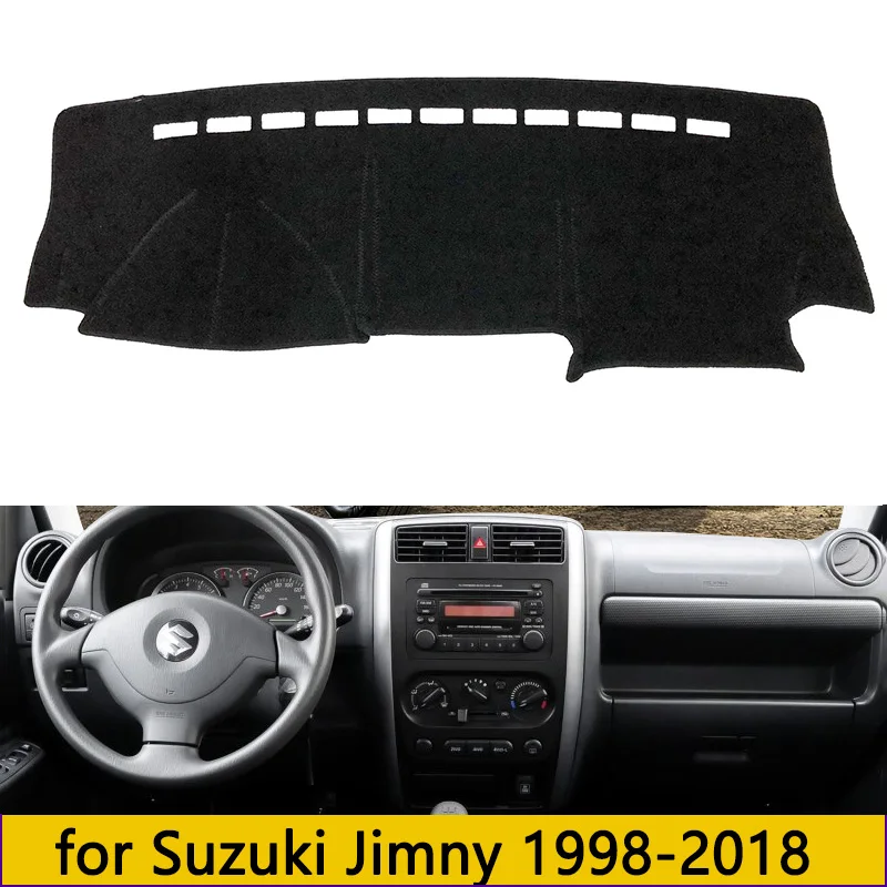 Коврик для приборной панели автомобиля Suzuki Jimny 1998-2018 2017 2012 2014 2008, коврики для приборной панели, Солнцезащитный коврик, ковер, защитные аксессуары