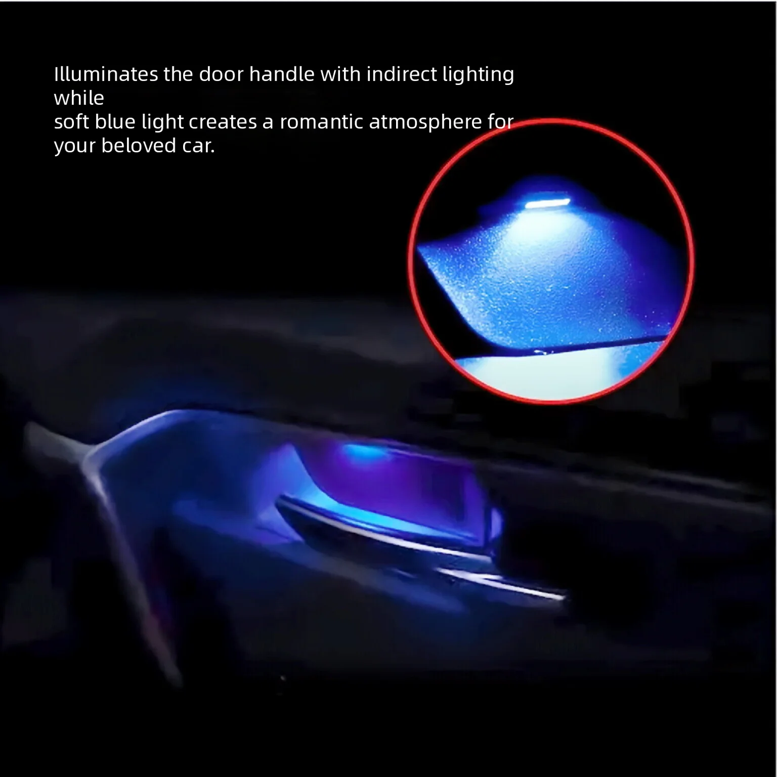 

LED Interior Door Handle Ambient Light Kit 2PCS for Toyota Alphard Vellfire 30 Series 2015-2023