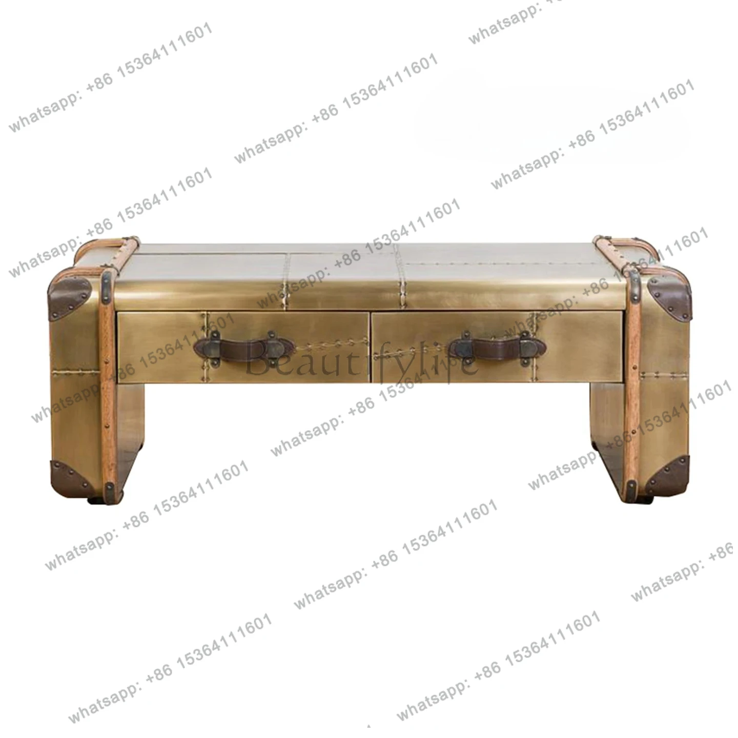 Retro coffee table Chinese antique designer style  style high-end fashion home living room